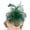Green, variant on Feathered Small Top Hat Tulle Fascinator Hat For Ballroom Dances And Celebration 1920S Flapper Headwear for Masquerades