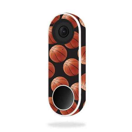 MightySkins NEHEL-Basketball Skin for Nest Hello Video Doorbell - Basketball