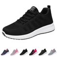 thumbnail image 2 of NOKIO Women's Soft Sole Running Shose With Breathable Mesh Lightweight Walking Sneakers Fashion Casual Knit Tennis Shoes Comfortable Non-S𝗅ip Athlet𝗂c Shoes for Daily Fitness Workout Training, 2 of 5