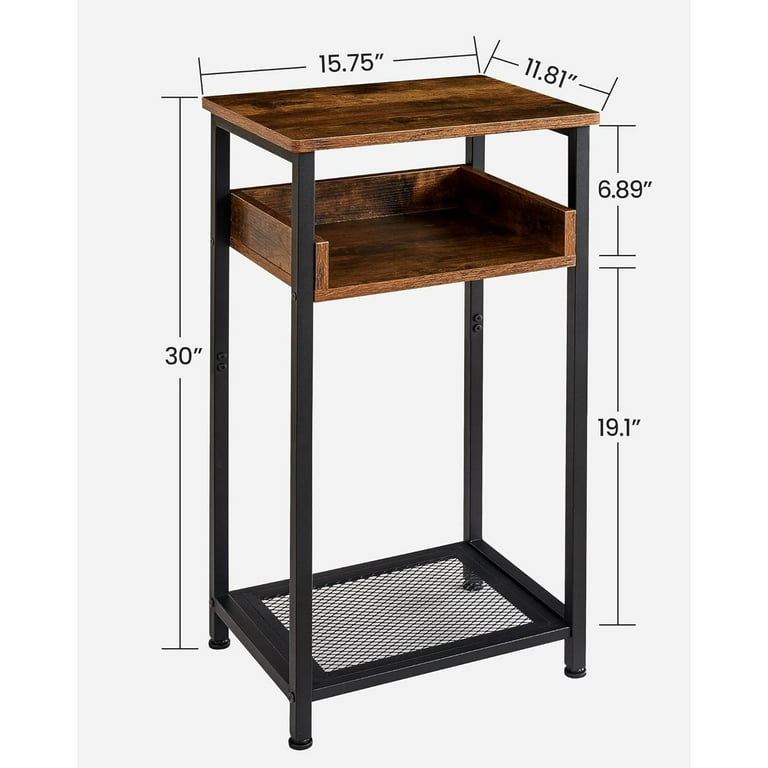 Side table 30 inches tall discount