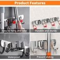 thumbnail image 3 of SUTRAME Mop and Broom Holder Wall Mount, Upgraded Broom Organizer Wall Mount, Stainless Steel Broom Hanger Wall Mount for Home Kitchen Garden Laundry Garage (3 Racks with 4 Hooks), 3 of 7