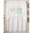 thumbnail image 2 of Lorraine Home Polyester Made 54 Inches x 12 Inches Fashions Ribcord Valance, Give Your Kitchen a Stylish Glow, White, 2 of 2