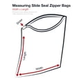 thumbnail image 4 of Poly Bag Guy 8' x 6', 3 Mil (100/Case) Write-On White Block Slide Seal Reclosable Plastic Slider Zip Poly Bags, 4 of 4