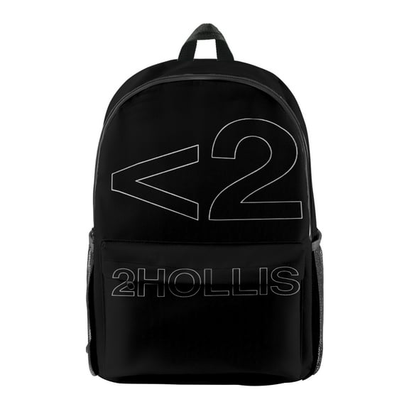 2hollis Logo Print Merch Backpack Rapper Bags Unisex Fashion Casual Streetwear Shoulders Bag