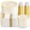 Ivory, variant on 350Pcs Clear-Pink Plastic Dinnerware- Pink and Gold Plastic Dinnerware include 50 Dinner Plates, 50 Dessert Plates, 150 Gold Silverware, 50 Cups and 50 Napkins Perfect for Parties