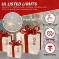 Set of 3 Lighted Gift Boxes Christmas Decoration PreLit Present with