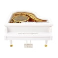 thumbnail image 2 of White Grand Piano Music Box - Plays Whereever you need me I will Alawys Be There For You, 2 of 3