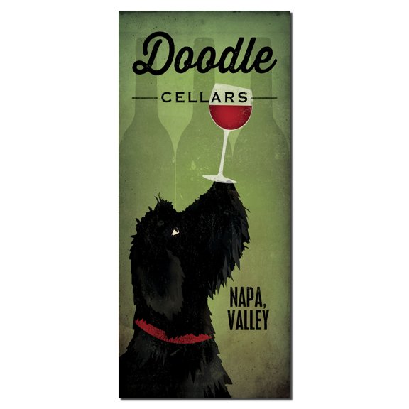 Adorable Doodle Wine Cellars Napa Valley Print by Ryan Fowler; One 8x18in Paper Poster Print