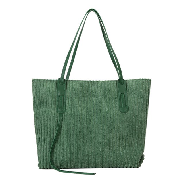 Bolso de mano de pana para mujer bolso con asa superior con cremallera bolso vintage bolso de compras de invierno