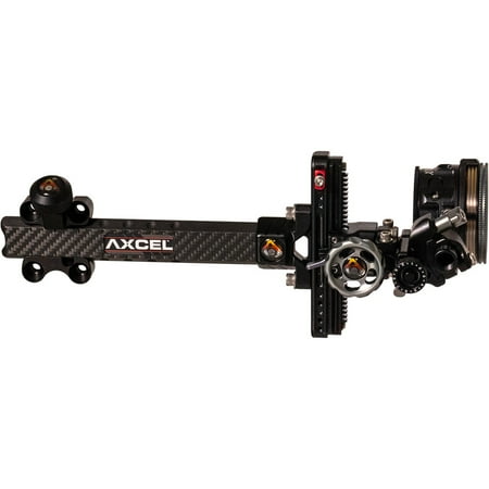 Axcel ALNP-CR10-4BK Landslyde Plus Black 41mm 2x 0.010 Pin Archery Sight