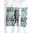 thumbnail image 4 of Newborn Baby Boy "Mama's Boy" Letter Printed Long Sleeved Top and Blue Pants Set 2PCs Fall Winter Infant Outfits, 4 of 5