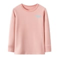 thumbnail image 2 of MEZZALL Girls Winter Sleepwear Soft Pajamas Tops Cozy O-Neck Long Sleeve Thermal Shirt For Kids Warm Flannel Nightwear Fashionable, 2 of 4