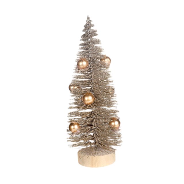 Mini adorno para árbol de Navidad, diseño de escena de decoración navideña, pequeño artificial 15 cm x 6 cm