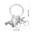 thumbnail image 2 of WORGEOUS 2pcs Sports Motorcycle Keychain Bike Keyring 3D Motorbike Charm Pendant Unique Bicycle Key Holder Sports Fitness Accessories Keychain, 2 of 8