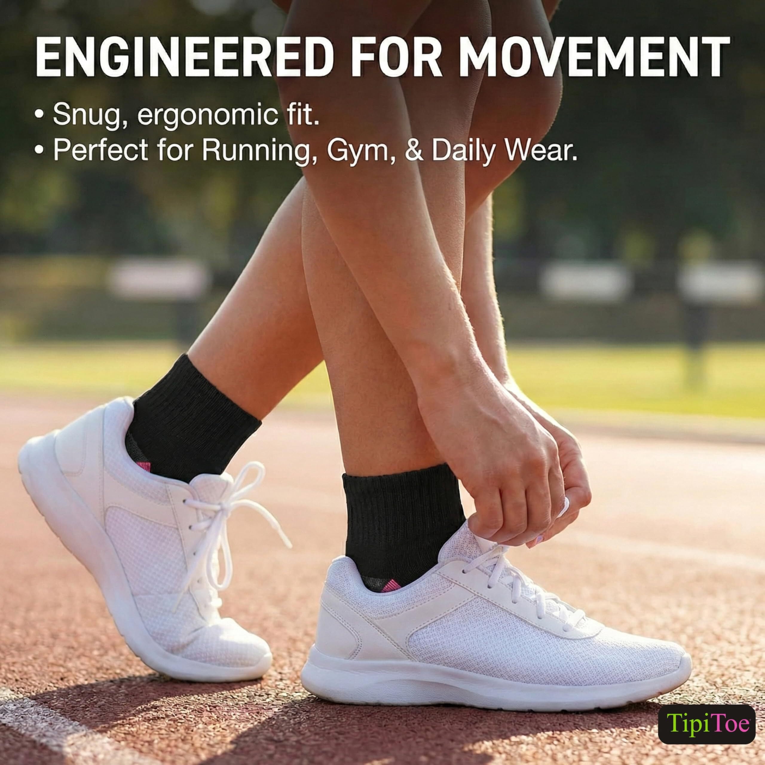 Colorfut Women's 12-Pairs Running & Athletic Sports Performance Ankle/Quarter Socks