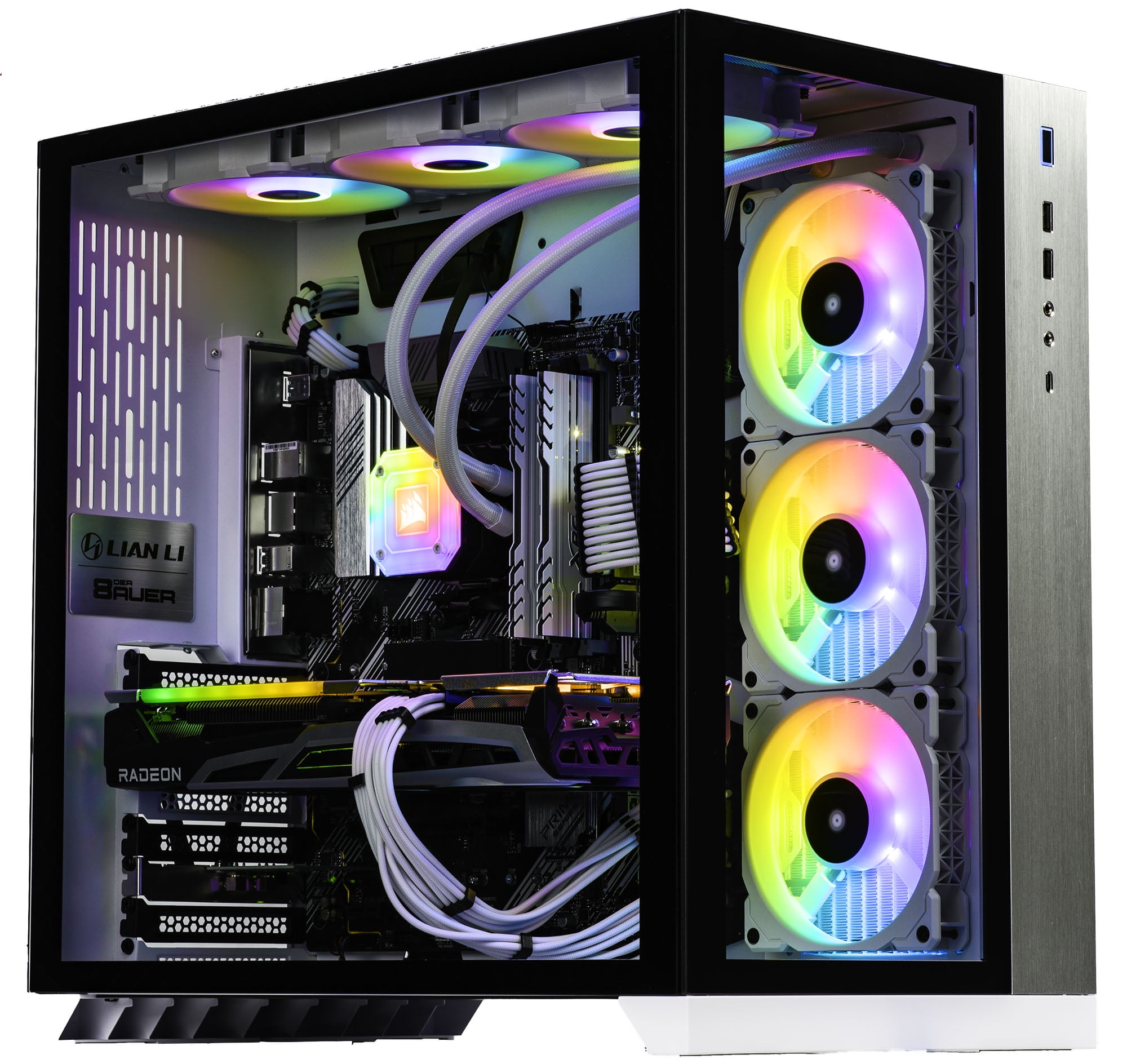 witness Striped import Velztorm Lux CTO Gaming Desktop PC Liquid-Cooled (AMD Ryzen 9-5950X  16-Core, 32GB DDR4, 1TB PCIe SSD, Radeon RX 6800 XT 16GB, AC WiFi, 360mm  AIO, RGB Fans, 1000W PSU, Win 10 Pro) -