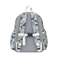 thumbnail image 3 of Cute Dachshund and Dog Footprint Backpack for School,Cute School Bag,Schoolbag with Adjustable Shoulder Straps & Padded Back,13.4"x11"x4.7", 3 of 6