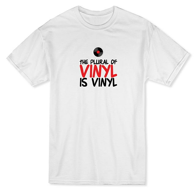 T-shirt Homme Citation Graphique le Plural de Vinyle Est Plural