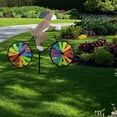 thumbnail image 2 of relayinert Plastic Windmill Pinwheel Wind Spinner Kids Toy Lawn Garden Party Decor, 2 of 9