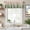 Green Pink, variant on Pink Christmas Tree Farmhouse Short Window Curtain Valances, Winter Watercolor Gold Snowflakes Rod Pocket Kitchen Valances for Living Room Bedroom Bathroom Cafe 42" x 12"