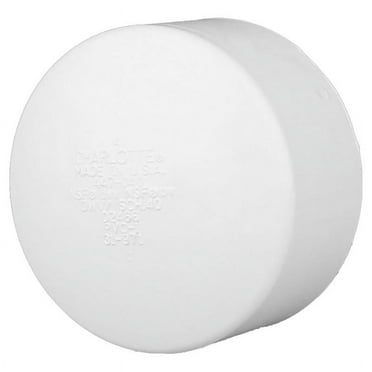 Charlotte Pipe 6 In. Schedule 40 DWV Hub Cap PVC Cap PVC 00116 1400HA