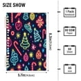 thumbnail image 2 of FORMRS 1-Subject Spiral Notebook 8" x 5" College Ruled 60 Refillable Sheet A5 Hard Cover, 2 Pack, Neon Christmas, 2 of 7