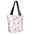 thumbnail image 3 of Kdxio Rose Flower B Women Reusable Grocery Bags Foldable Ripstop,Reusable Shopping Bags for Shopping,Gym,Gift, 3 of 8