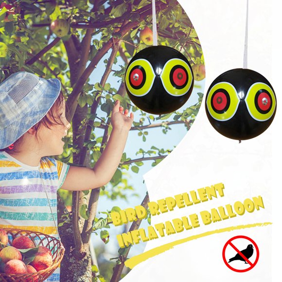 HomeSphere Inflatable Bird Deterrent Balloon Reflective Eye PVC 40cm Durable