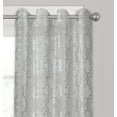 thumbnail image 4 of BBetter Homes & Gardens Sheer Velvet Cross Cut Trellis Curtain Panel, 4 of 4