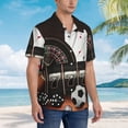 thumbnail image 2 of Cauagu Casino And Sports Print Hawaiian Shirt for Men,Casual Short Sleeve Button Down Shirts Summer Beach Men's Regular-Fit Short-Sleeve Print Shirt -X-Large, 2 of 6