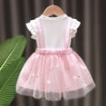 thumbnail image 6 of Mercatoo Baby Girl Summer Clothes Baby Girl Clothes Outfits Cotton Solid Color Tops Casual 2PC Set, 6 of 9