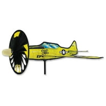 Airplane Wind Spinner-Whirligig Stake- Texan T6 -by Premier Kites Small #26336
