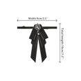 thumbnail image 2 of INSPIRE CHIC Women's Ribbon Brooch Necktie Rhinestone Bow Ties for Elegant Chic, 2 of 5