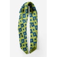 thumbnail image 2 of Bimba Green Aztec Geometric Printed Pure Silk Scarf For Hair Neck Head Bandanas For Women 40 x 40 Inches, 2 of 6