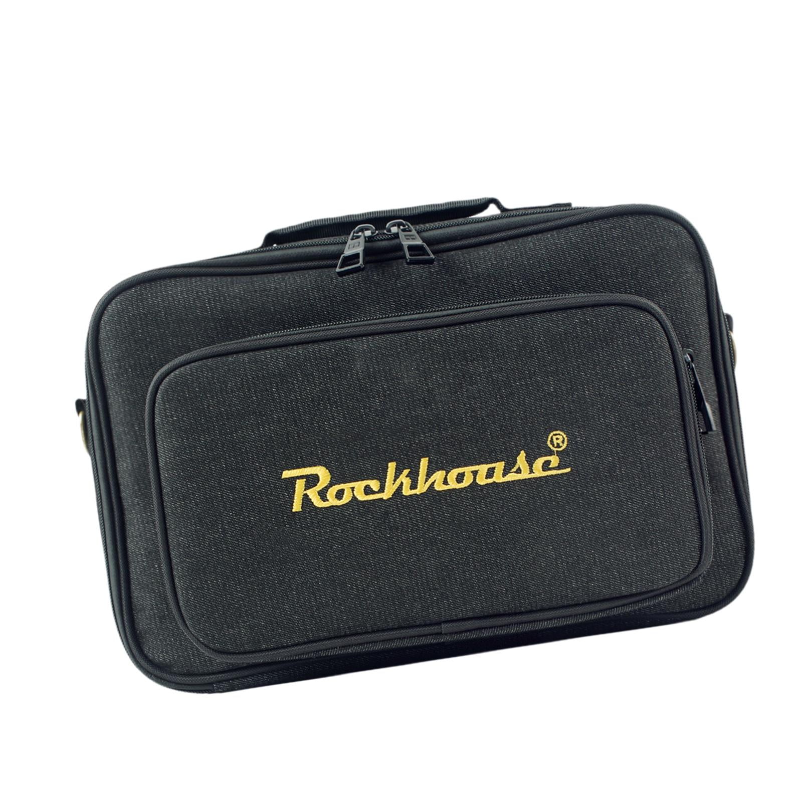 LeeQinersw Guitar Effects Pedal Board Bag Multieffects Carrier for Daily Transport Show S Black S