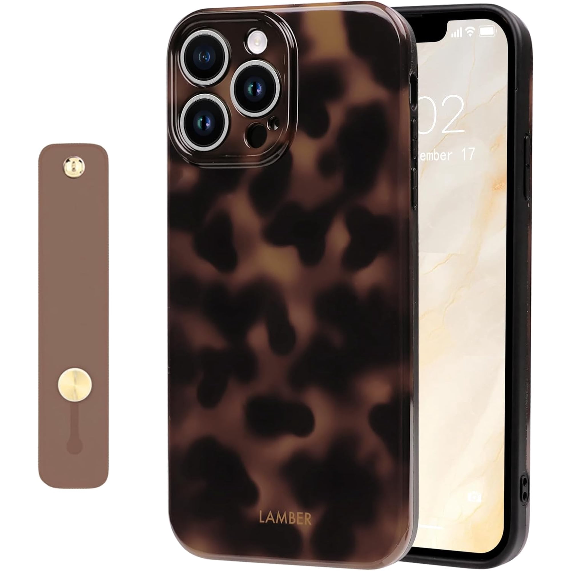 UTAH-Compatible with iPhone 14 Pro Max Case with Wrist Strap Cute Stylish  Leopard Print Brown Amber Tortoise Design for Women Girls Men Soft TPU  Shockproof Protective Cover - Brown - Walmart.ca