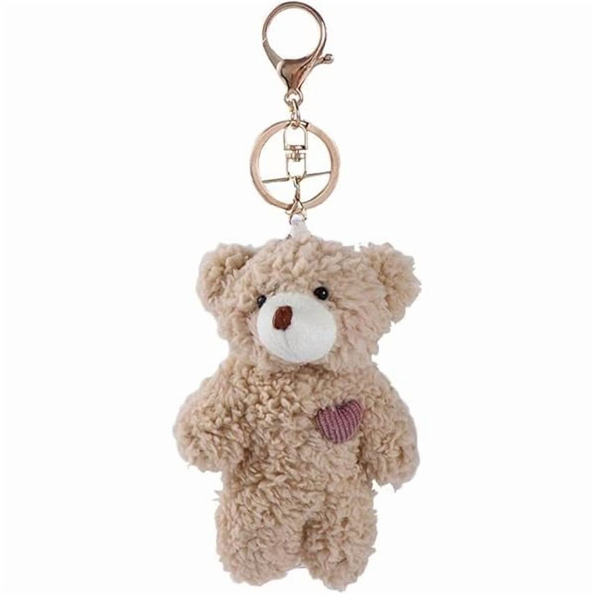 Plush Bear Keychain, Valentine's Day Keychain Kawaii Stuffed