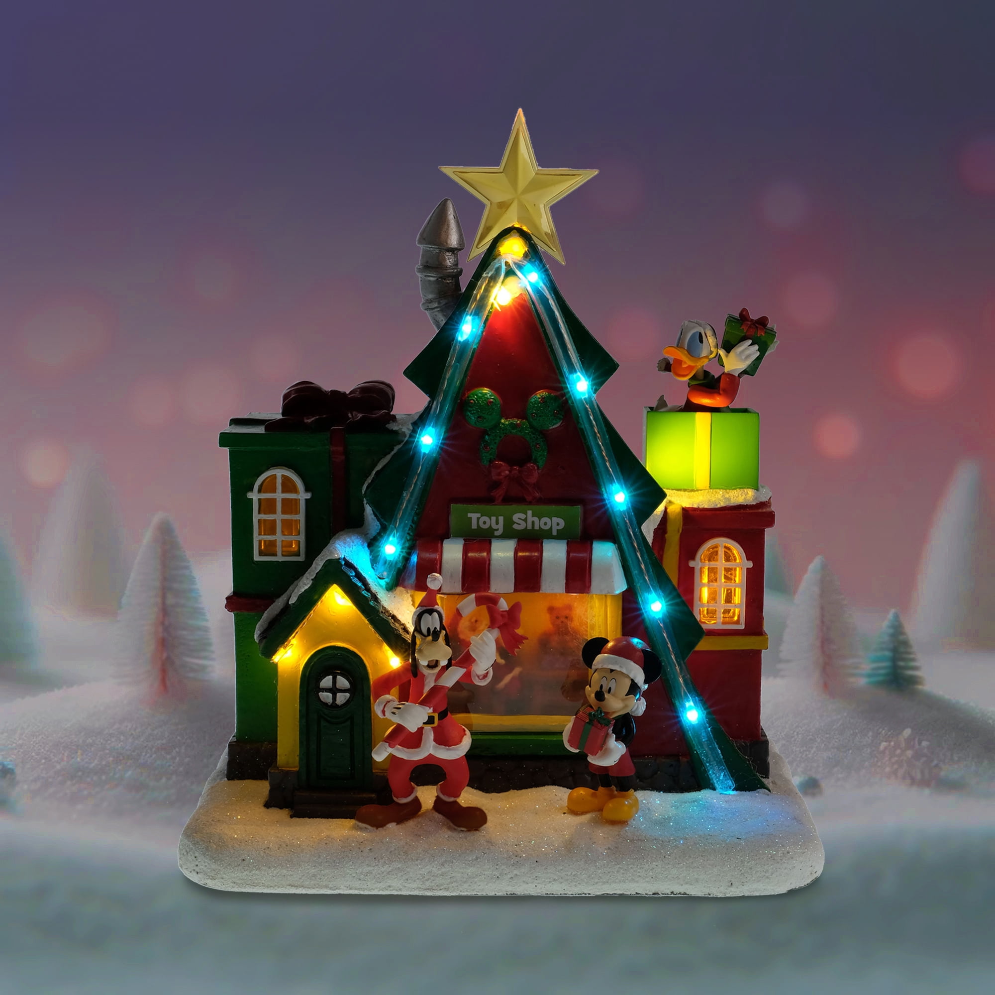 Disney, Toy Shop with Color Changing Lights and Music Christmas