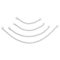 thumbnail image 4 of BRIGHTFUFU Artibetter 4 cadenas de extensión de collar con hebilla de langosta de acero inoxidable con cierre de langosta en ambos extremos para hacer joyas de bricolaje, 4 of 7