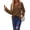 Brown, variant on Women'S Long Sleeve V Neck Lantern Blouse Dressy Casual Ribbed Knit Tunics Loose Fit Fall Shirts 2025 Wine Red XL