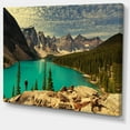 thumbnail image 2 of Beautiful Moraine Mountain Lake - Large Landscape Canvas Art, 2 of 4