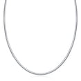 thumbnail image 1 of Sterling Silver Classic Omega Chain Necklace 3.0mm 18 in, 1 of 3