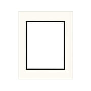 ADF Mat Dbl 11x14/8x10 CrmCore AntWhite/Black