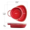 thumbnail image 5 of Shoreew Soup And Sandwich Bowl Ceramic Baking Pan with Handles Divided Compartment Dish for Pasta Salad Fruit Breakfast Lunch Dinner Snacks, 5 of 7