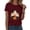 Wine, variant on enyan Women Halloween Shirt Cute Ghost Graphic Tees Fall Crewneck Short Sleeve Party Halloween Womens Shirts(Black,XXL)