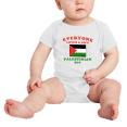 thumbnail image 2 of Everyone Loves a Nice Palestinian Boy Cute Baby Bodysuit Newborn Clothes Outfits (White, 18-24 Months), 2 of 5