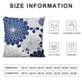 thumbnail image 5 of PHYHOO Square Throw Pillow Cover Comfortable Short Plush Blooming Dahlia Decorative Cushion Cover for Sofa Bed Sofa Farmhouse Decor, 5 of 5