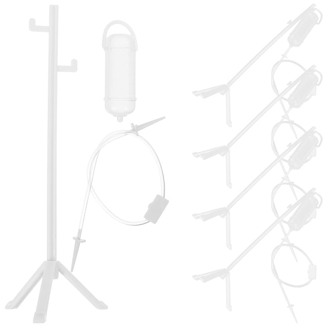 Miangastore 5 Pcs Bouteille d'Infusion pour Enfants Jouet Simulation Infirmière Bouteille d'Infusion Jeu de Rôle pour Enfants