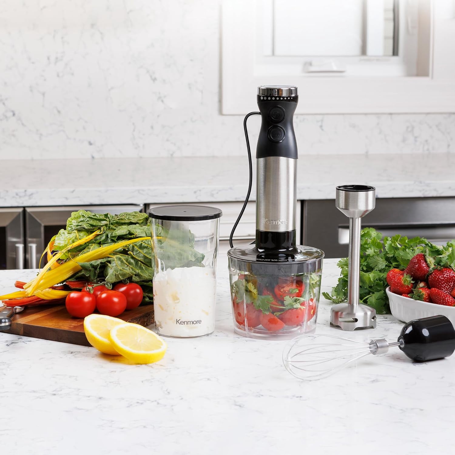 Immersion Blender - Handheld Stick Mixer with Stainless Steel Shaft, Variable Speed for Smoothies and Baby Food