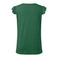thumbnail image 5 of Beach Vacation Clothes for Women Cropped Thick Strap Top Boys Undershirts X Curved Top Camisole with Bra Bra plus Camisole with Padded for Women Cute Tops Juniors Crop Tops Big Girls Green L, 5 of 7